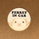 ⭐️SALE⭐️屋外向け🌟マグネットシート🌟Ferret in car🐹