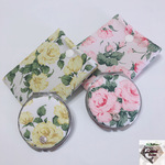 ★人気商品★ コンパクトミラー ♡ リバティ ♡★ 同柄洗えるケース付き★2色から選択可！！数量限定 人気柄