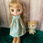 ミディブライス★エメグリーンワンピとくまちゃん★くま太郎