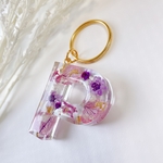 艶やかレジンのアルファベットチャーム♡【Purple🍇パープル】