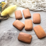 【送料無料】ナチュラル  ウッドカボション  ウッドパーツ  4pcs