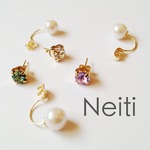 パールキャッチピアス(8㎜)