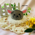 チンチラ①ペット用❤︎フェルト帽子