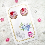 ソリオとクルミとロイ様専用🐱フラワーピアス🌸