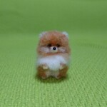 ポメラニアン  オレンジ　羊毛フェルト