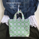 ミナペルホネン　mina perhonen★タンバリンのファスナー 付きトート