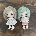 ワンピース、ブラウス、吊りカボチャパンツ