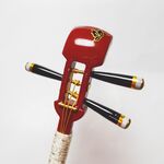 かんざし 「三味線」紅の八塩１５
