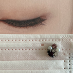 🌷マスクに彩りを🌷マスクピアス(マグネット)〜スワロフスキーアメジスト・ライトアメジスト・ジルコニア〜