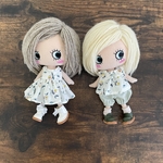 ワンピース、ブラウス、吊りカボチャパンツ