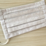 プリーツマスク　#イノセントフラワー.ライトグレー