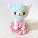 【ゆっこりん様専用】ミントグリーンのねこちゃん　