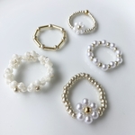 ビーズアクセサリー　リング　5点セット