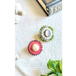Red & Green Flowerピンバッジセット
