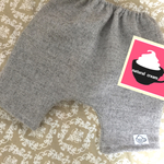 ウールグレーサルエルパンツ