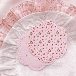 ミニいちごとピンクのレースペーパーメモ♡20枚セット🍓