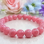 【一点限り/高品質 美 大粒インカローズ アルゼンチン産 9㎜】花石 薔薇色の人生 溶け込むホワイトが美しい E62