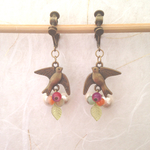 《♡10000記念500円均一SALE》小鳥からの贈り物♡【イヤリング or ピアス】