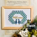 【Peacockのwelcome board】クロスステッチキット