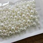 3～8mm（貫通）パールMIXサイズ【オフホワイト】150～200個