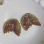 再販無し◆ デッドストック　USA 28mm ビーズ　ブラウン