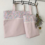 《完成品》リバティ　レッスンバッグ＆上履き袋　2点セット【Michelle】