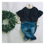 Harf linen pull＊Black＊90