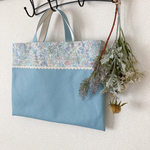 《完成品》リバティ　レッスンバッグ【Margaret Annie】レース付き