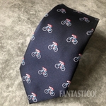 【僕の好きなことネクタイ】♪刺繍ネクタイ♪自転車 サイクリング クロスバイク