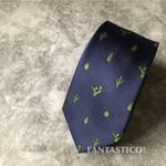 【僕の好きなことネクタイ】♪刺繍ネクタイ♪多肉 サボテン ベランダー男子