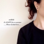 【noblehi】6color-mat　pearl　chaincatch ピアス/イヤリング＊受注製作＊