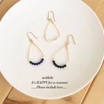 other▷monotone　swarovski×drop　ピアス＊受注製作＊O64