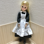 リカちゃん　ワンピースエプロン　ミドル