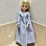 リカちゃん　ストライプロングワンピース