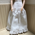 リカちゃん　ペチコート　ロング　白
