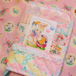 hana*ハンドメイド★パッチワークレトロアニマルマルチケースＳサイズ♪通帳ケース母子手帳ケースにも