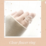 クリアフラワーリング(clear flower ring)