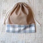 体操服袋 ミルクティーカラー