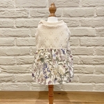 【SALE】レースニットのワンピース（ラベンダー）