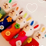 なかよし　パペット　うさぎ　（指人形　）