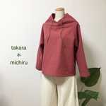 新作3/21＊パーカー風プルオーバー/フードみたいなオフネック