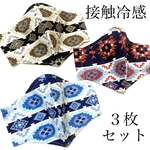 【接触冷感】オルテガ　ネイティブ　西海岸　マスク(３枚セット)