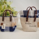 ＊ﾐﾆﾁｭｱﾊﾞｯｸﾞ＊青チェック２個セット