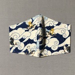 【ｈ様オーダー品】ume＊mew 立体マスク・大きめ（波乗りねこ）