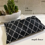 ［Sale］モロッカン柄ブラックのエコティッシュケースカバー