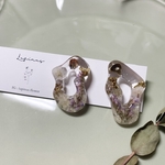 pierce/earring ⌘ purple