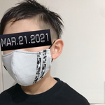 【春の新作】ぬらして冷たい　明るめグレー生地　迷彩柄グレーライン　スポーツマスク　ひんやり　呼吸しやすい　カモフラ　カモフラージュ　キッズ　子供　男の子　おしゃれマスク　かっこいい　大きめ　