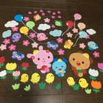 新・壁面かざり♡はる♡