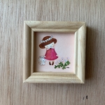 ミニ額「シロツメクサの花」原画