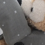 cさま専用ダブルガーゼ☆星降る夜ミッドグレー☆☆よだれカバー&首回りカバー&収納カバー☆